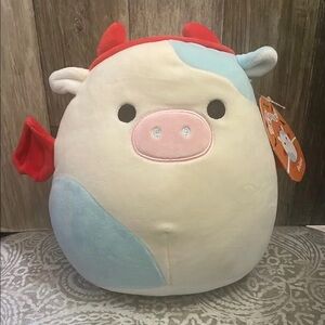 Squishmallows Multicolor Cow Plush